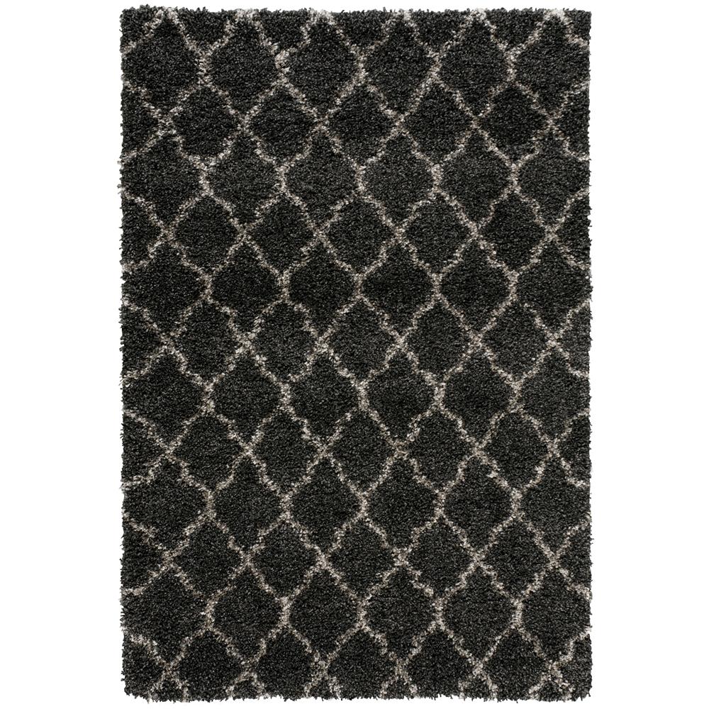 Nourison AMOR2 Amore 3 Ft.11 In. x 5 Ft.11 In. Indoor/Outdoor Rectangle Rug in  Charcoal